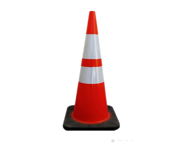 Cône de Signalisation 50 ou 75 cm – Orange Fluo