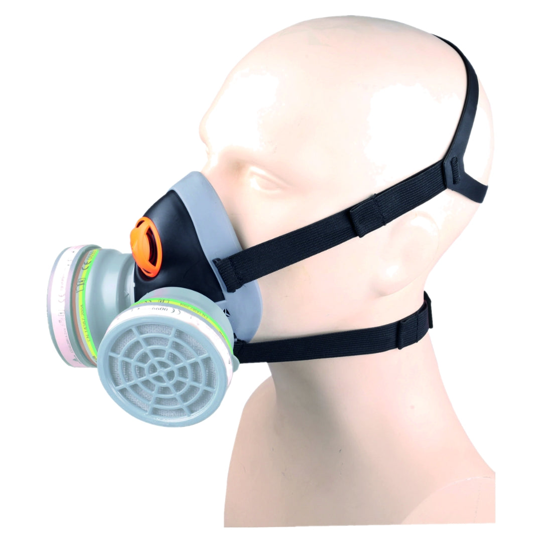 Demi-masque M6400E JUPITER – Protection respiratoire bi-filtre | Maroc