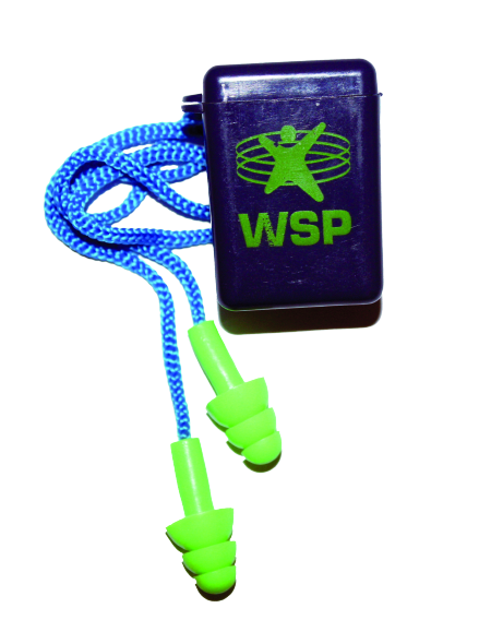 Bouchons d’oreilles réutilisables AUDITORY BLUE – Silicone avec cordon