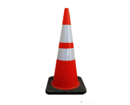 Cône de Signalisation 50 ou 75 cm – Orange Fluo